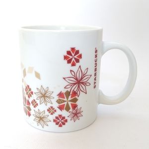 STARBUCKS Christmas Snowflake Mug